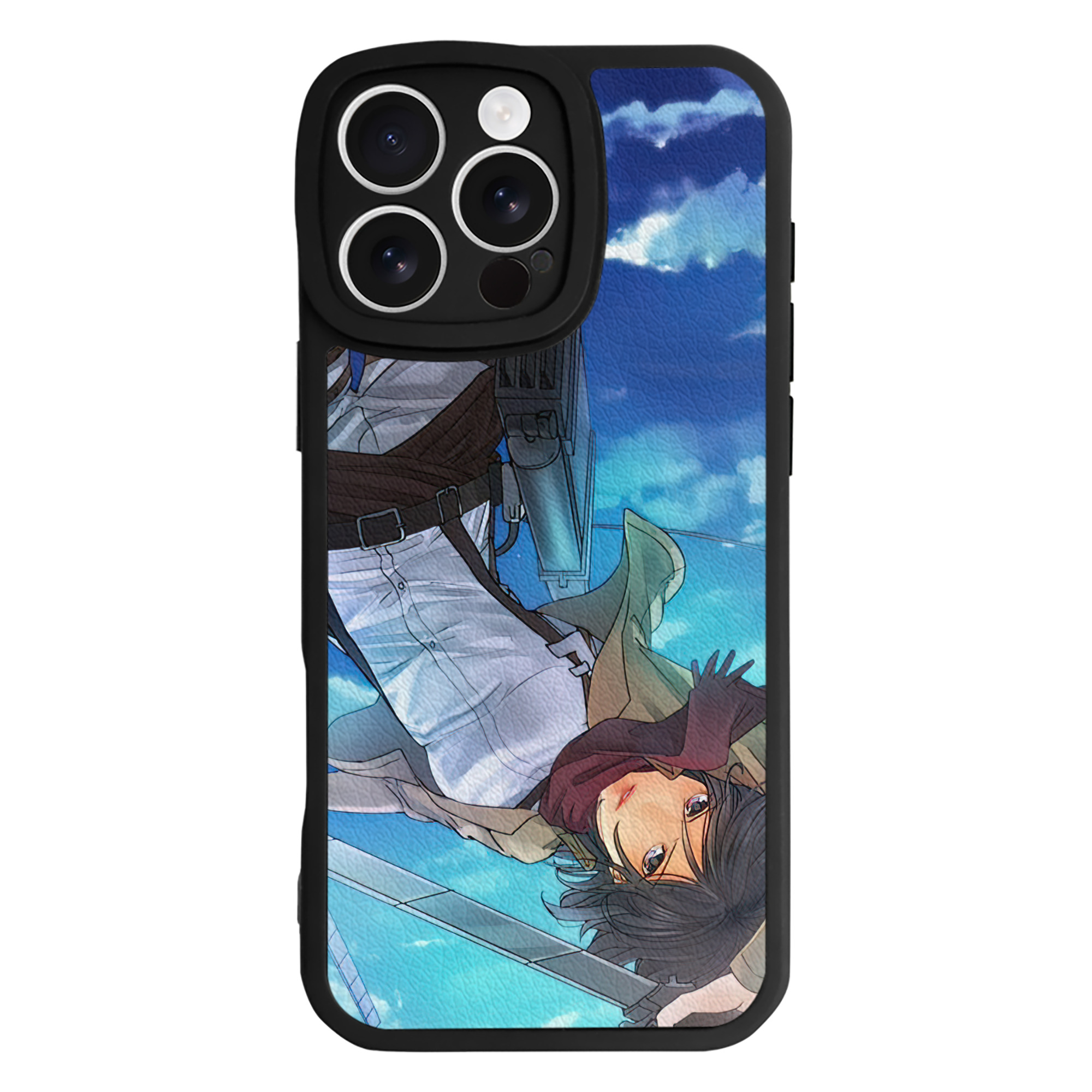 （画像用） 進撃の巨人 Attack on Titan 【iPhone 16シリーズ対応】シリコンスマホケース（レザー調） 材質：シリコン